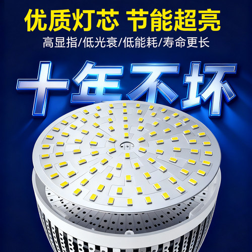 大功率led灯泡车间厂房仓库工业照明e27螺口工程高瓦数超亮大球泡 - 图2