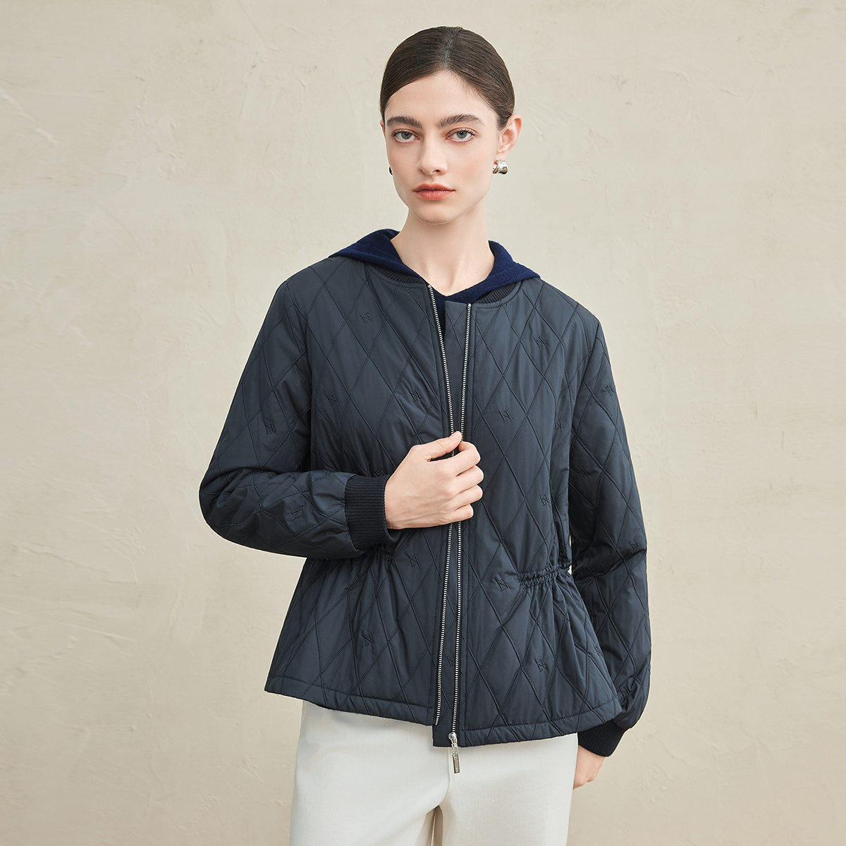 【天然真丝】FINITY菲妮迪棉服棉袄2025冬季新款桑蚕丝保暖外套女 - 图0