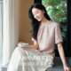 FINITY ເສື້ອ chiffon 26 ລະດູຮ້ອນອອກແບບໃຫມ່ elegant top ສໍາລັບແມ່ຍິງ