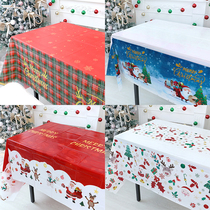 Christmas Table Burkins Disposable Red Plaid Table Cloth Party Decoration Rectangular Photo Tea Table Cloth