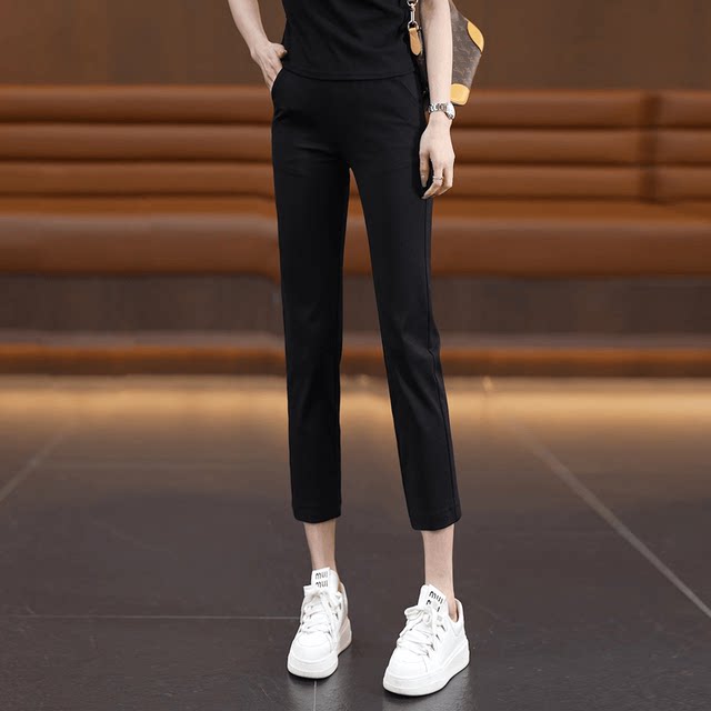 New autumn style of elastic trousers with long legs