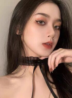 纯欲蕾丝蝴蝶结项链女项