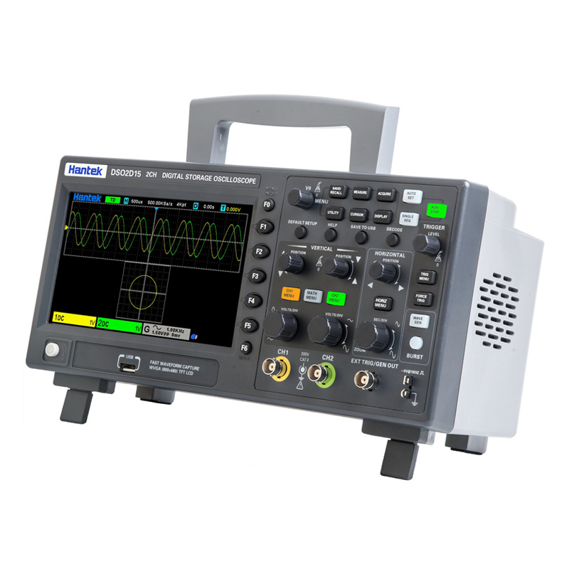 汉泰数字存储示波器DSO2C10 2D10 2D15双通道100M带宽信号发生器 - 图2