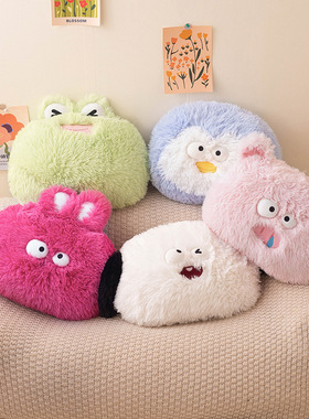 萌趣动物可爱抱枕趴睡枕客厅飘窗家居摆件沙发车载腰靠毛绒玩具