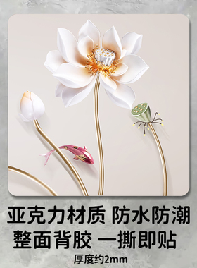 【可定制】墙贴装饰品补洞亚克力
