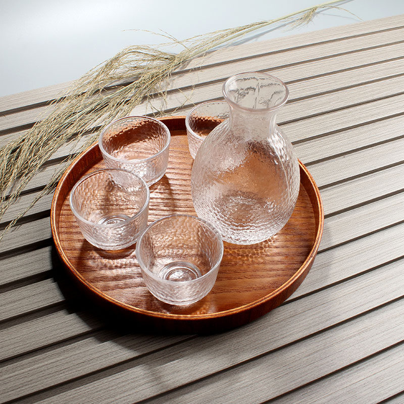 Japanese sake pot set household sake cup one or two white wine glass glass plum wine cup fruit wine one cup
