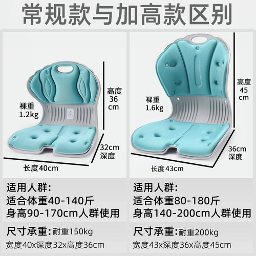 姿挺美办公室矫正坐姿椅久坐宝妈喂奶神器成人学生防驼背护腰坐垫-图3