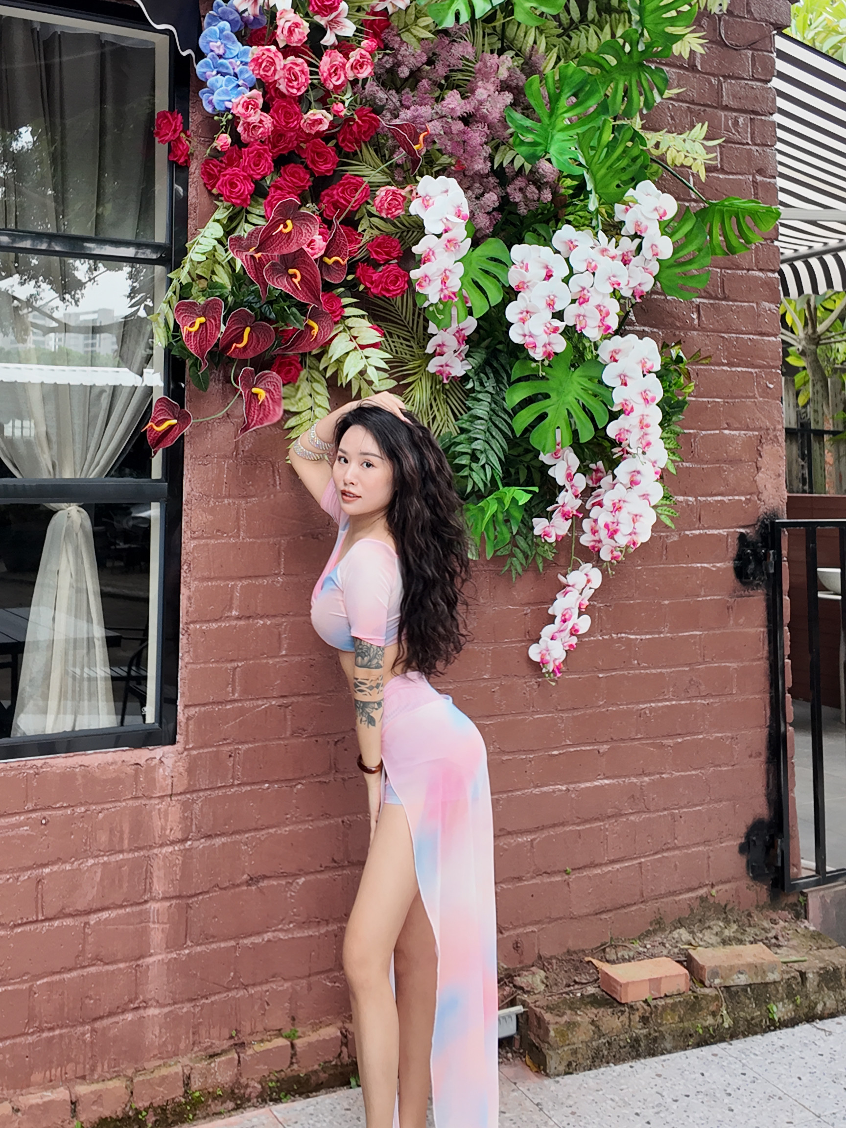 2025新款肚皮舞演出服高级表演出服显瘦套装扎染色长裙网纱练功服,淘宝优惠券,粉丝福利购,淘宝优惠卷