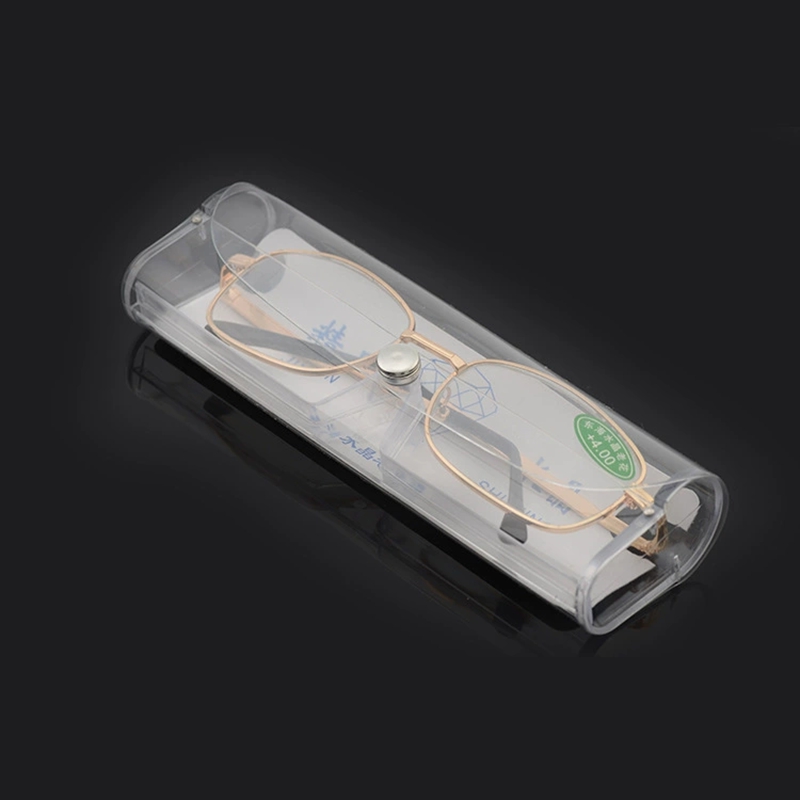 透明塑料眼镜盒PVP近视镜盒轻巧便携收纳盒老花镜盒时尚男女镜盒 - 图1
