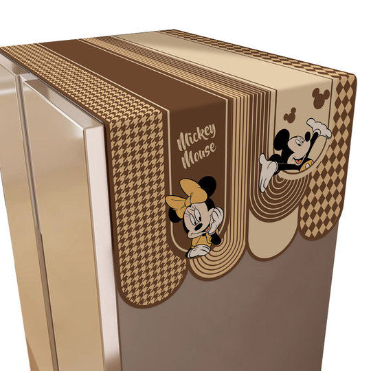 Cubierta protectora de tela con forma de dibujos animados para refrigerador