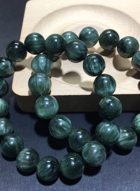 绿发晶天然水晶兔毛发大珠阳起石