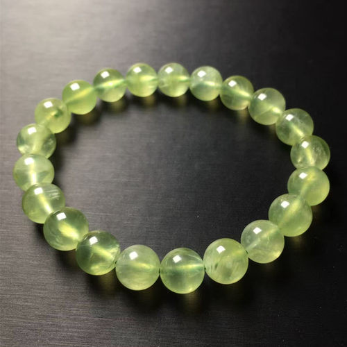 天然葡萄石 水晶手链 单圈手串 Prehnite (好望角祖母绿) 多色 - 图0