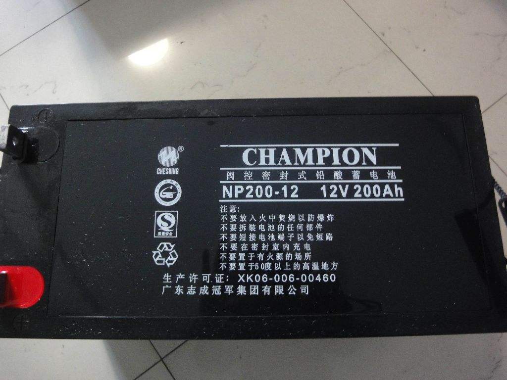 冠军蓄电池NP17-12 12V24AH38AH65AH100AH150A200A铅酸免维护包邮 - 图0