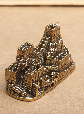 黄铜万里长城摆件长城摆件办公室装饰品家居办公书房八达岭长城