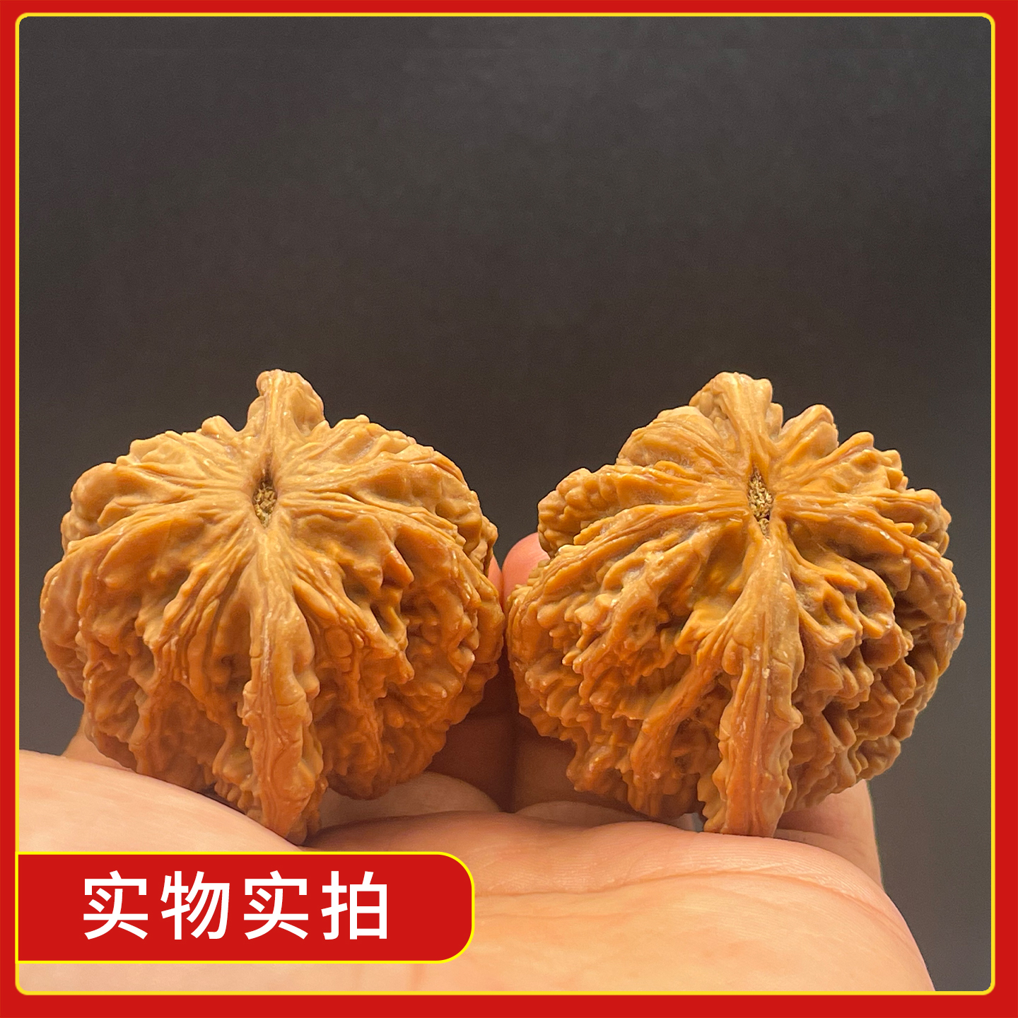 44尺老树麦穗虎头堂上鸭蛋虎一物一图文玩核桃全品无修精配高端 - 图2