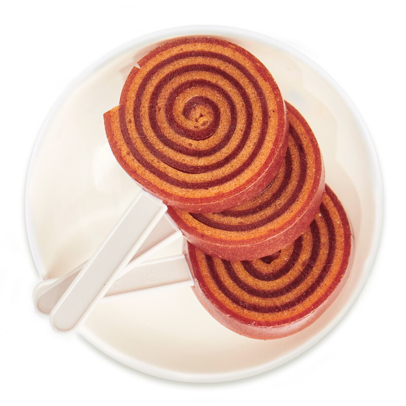 来伊份萌萌卷30gx10支双色山楂卷儿童食品棒棒糖休闲伊仔小零食 - 图3