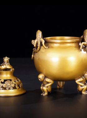 铜仿中国风商务礼品香熏炉