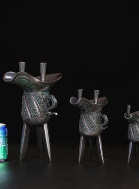 铜爵杯仿古酒柜工艺礼品