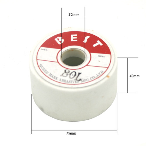 75*40*20/10mm白刚玉铬刚玉绿碳化硅杯型杯形磨刀机陶瓷砂轮 - 图3