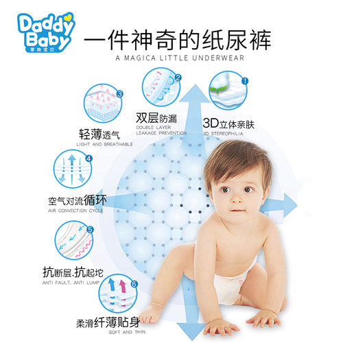 爹地宝贝试用装纸尿裤拉拉裤云感棉柔水果路宝酷动千金君子尿不湿 - 图1
