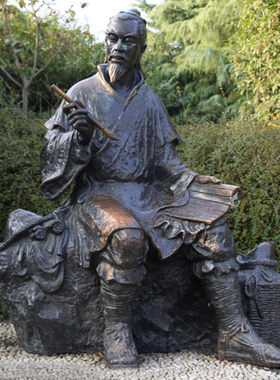 玻璃钢仿铜农耕人物 户外铸铜传统民俗文化耕农劳动丰收人物雕塑