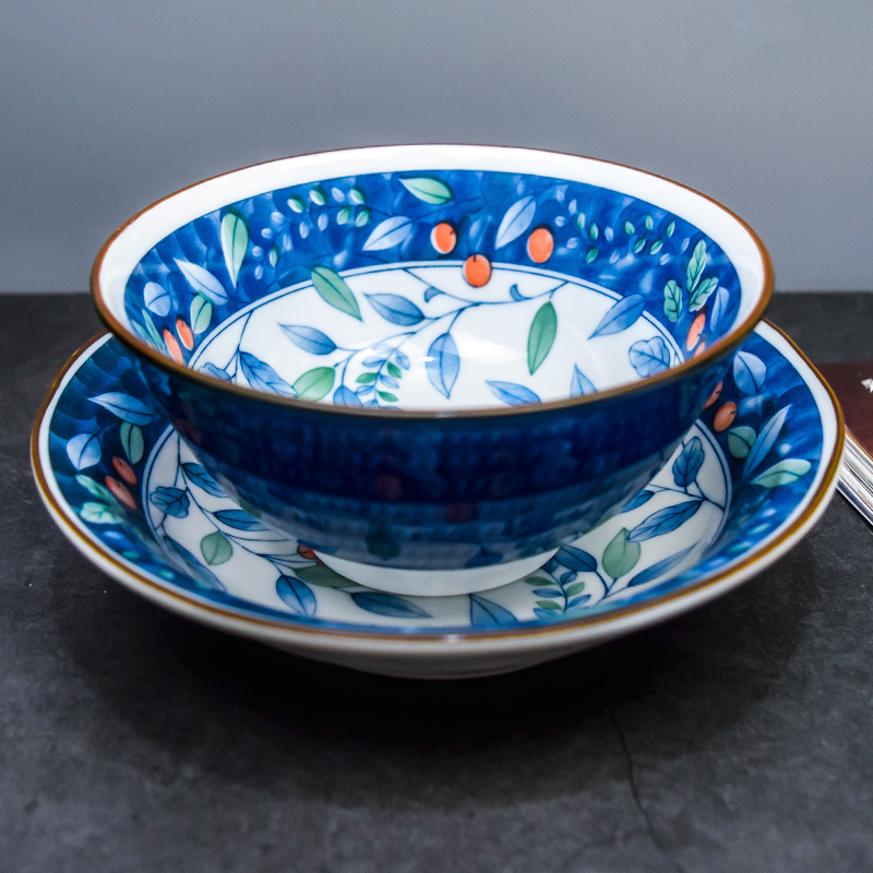 千年瓷语日本进口陶瓷美浓红樱桃饭碗日式餐具碗陶瓷碗汤碗陶瓷盘,淘宝优惠券,粉丝福利购,淘宝优惠卷