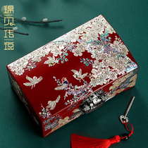 Brocade Legend Snails Bolt Finish Box Wedding Gift Giving Newcomer Upscale Refined Lacquerware Containing Box Engagement Three Gold Boxes