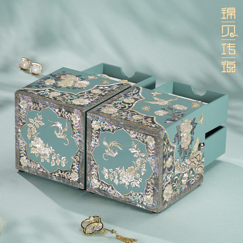 Jinbei Legend Intangible Cultural Heritage Mother-of-pearl Jewelry Box
