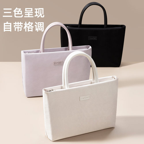 柯普顿2025新款笔记本电脑包14寸手提女通勤适用华为matebook想联小新pro13matebookd苹果单肩gt戴尔华硕惠普 - 图2