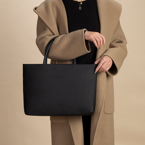 柯普顿2025新款笔记本电脑包14寸手提女通勤适用华为matebook想联小新pro13matebookd苹果单肩gt戴尔华硕惠普 - 图0