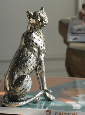 轻奢风动物树脂玄关样板房装饰品