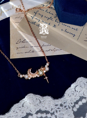 原创设计风短款珍珠项链