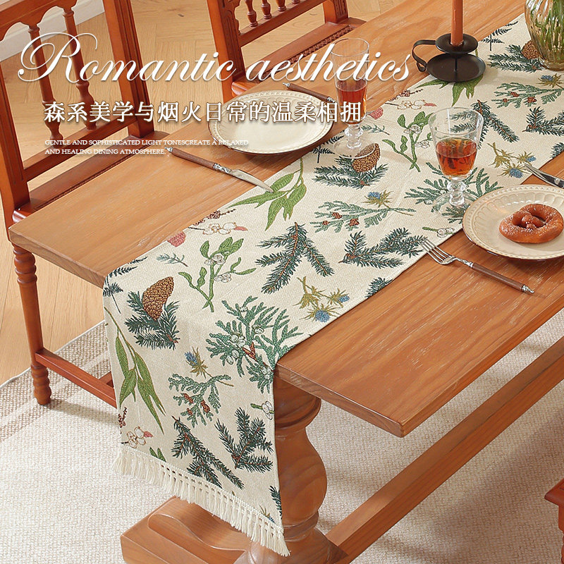 美式桌旗仿棉麻斗柜盖巾高级感复古长条巾盖布田园风台布新款餐垫,淘宝优惠券,粉丝福利购,淘宝优惠卷