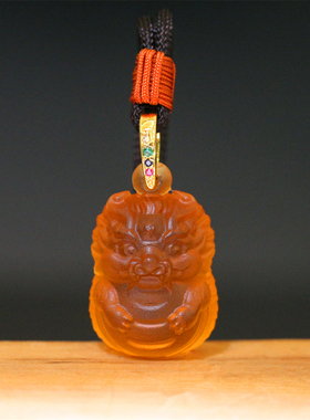 惠古琉璃龙宝宝项链吊坠钥匙扣