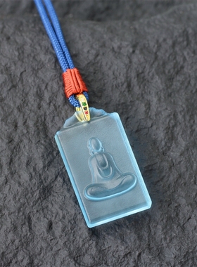 无相佛惠古琉璃吊坠项链男女