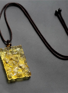 武财神项链古法琉璃关公