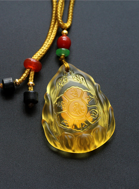 镶嵌古法琉璃吊坠十二生肖