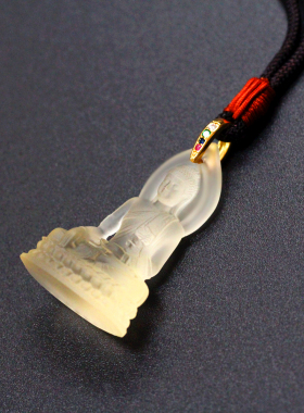 古法男女款琉璃释迦摩尼吊坠