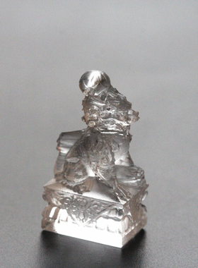 水晶古法琉璃貔貅麒麟项链镶嵌