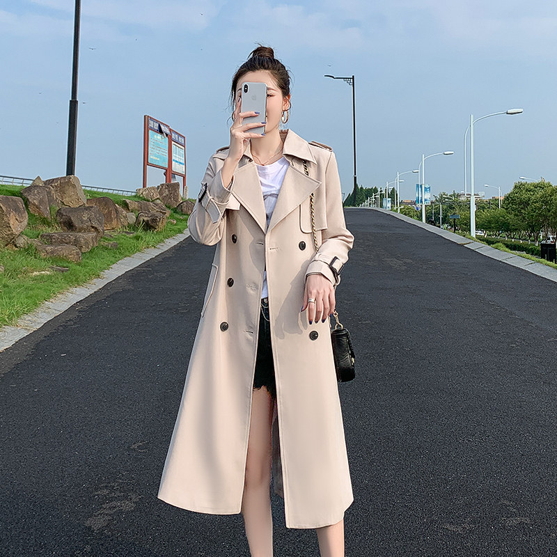 休闲中长款小个子2020秋季新款风衣 luosimate风衣