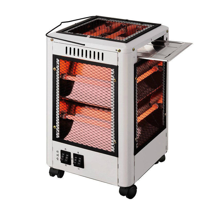 五面取暖器烧烤型电烤炉小太阳电热扇烤火器家用四面电暖气烤火炉,淘宝优惠券,粉丝福利购,淘宝优惠卷