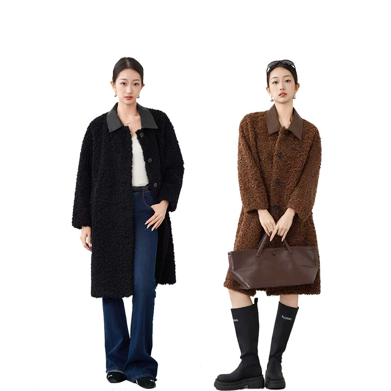 【所有女生衣橱直播间】二茵ERYIN加厚仿羊羔毛外套+仿麂皮绒外套