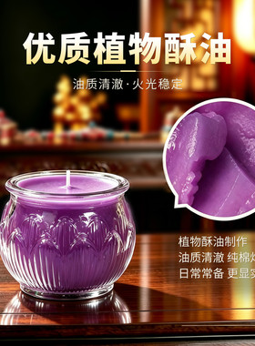 九紫离火无烟长明供佛酥油灯