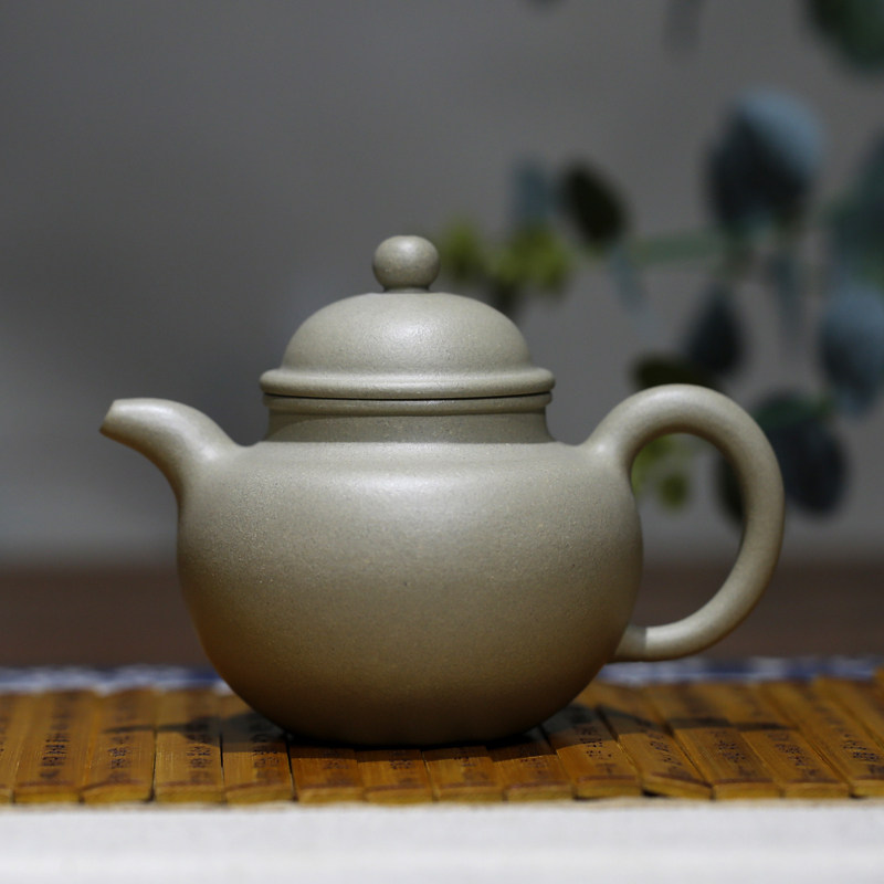 景舟石瓢掇球仿古如意家藏本山绿泥名家孔祥生纯全手工宜兴紫砂壶