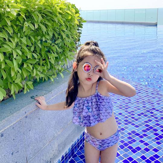 Mermaid swimsuit Children's Day gift princess skirt