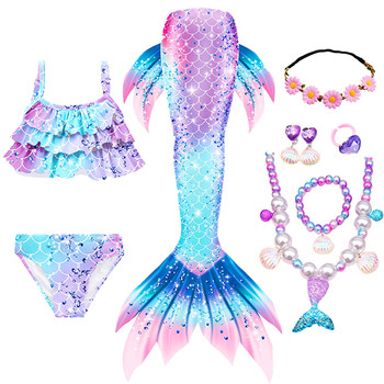 Mermaid tail ຊຸດລອຍນ້ໍາສາທາລະນະເດັກນ້ອຍ mermaid costume ເດັກຍິງແບ່ງປັນຮ່າງກາຍຂອງມະນຸດເດັກຍິງຫາງ mermaid