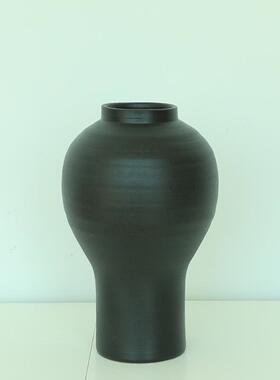 Atpeun日式侘寂风纯手工艺术感花瓶茶空间花器摆件鲜花绿植器皿民