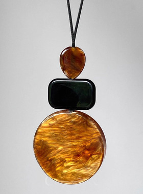 波西米亚风长款几何项链小众高级