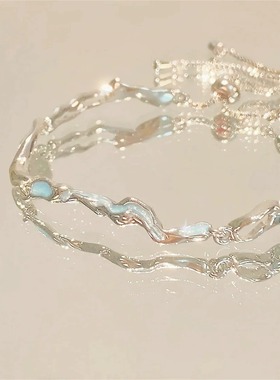 s925纯银海洋之心手链女精美手饰