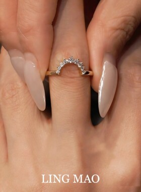 几何叠戴开口戒指高级感轻奢小众